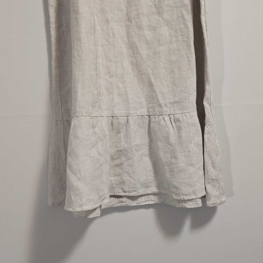 Wilfred Chariot 100% Linen Natural Ecru Maxi Skirt - Picture 7 of 9